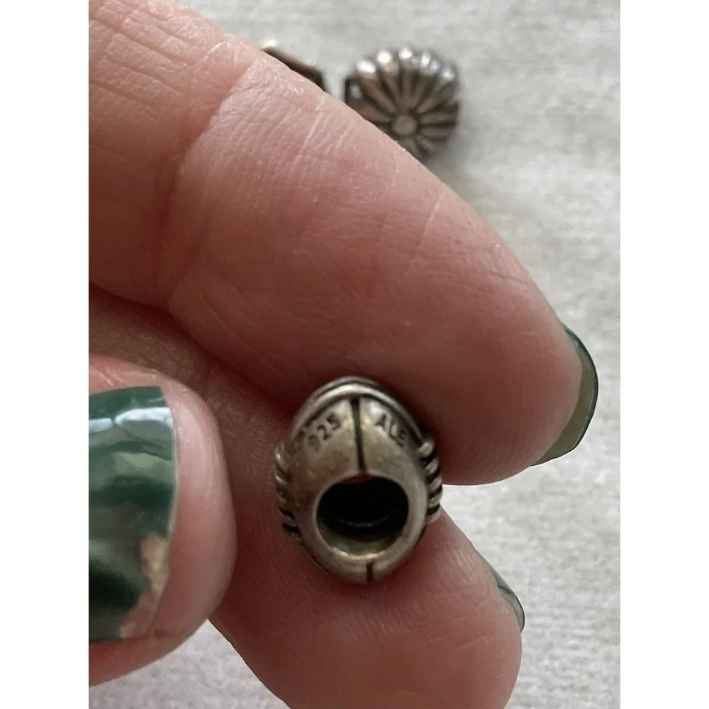 Pandora ALE 925 Sterling Silver Lot Of 4 Charms Football Doghouse Cat